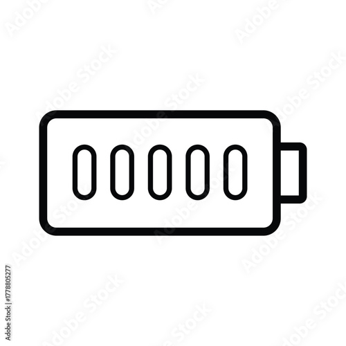 Battery Vector Icon Power Energy Symbol Illustration