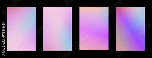 Abstract background set, pink and red gradient, for modern website banner with space for text