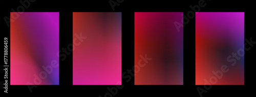 Abstract background set, pink and red gradient, for modern website banner with space for text