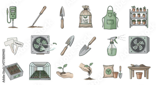 Gardening essentials tools, equipment, and plants for home gardeners