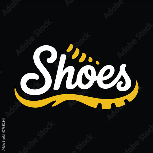 Shoes logo vector, running logo vector template
