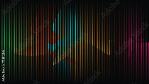 abstract dim colorful  background with black stripes