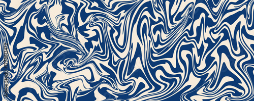 abstract seamless pattern. gouache painting. paint brush strokes, exotic wavy lines. 80s style