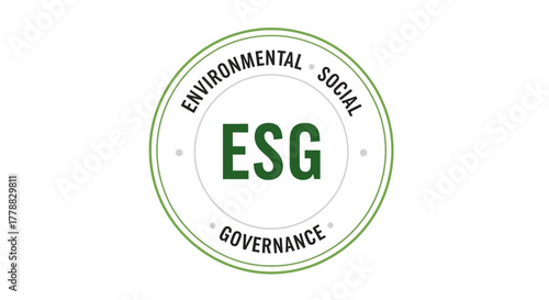 ESG acronym for Environmental, Social, and Governance principles in business and investment
