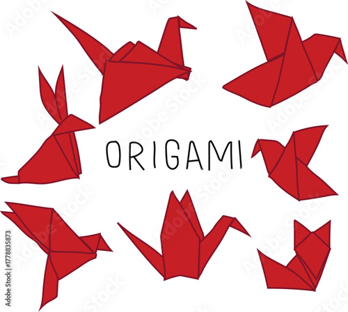 origami paper birds