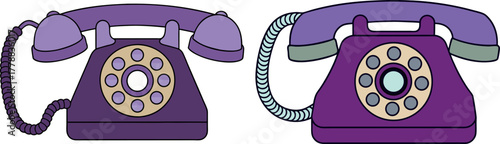 telephone icon illustration, communication device vector, vintage phone artwork, contact symbol design, office communication illustration, technology equipment art, retro telephone doodle, telecom con