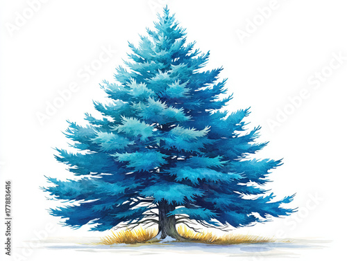 Christmas tree isolated out...