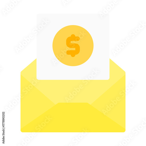 email.  This is a vector single icon with a flat style. Suitable for any purpose, such as website design, mobile app design, logo design, pattern design, etc.