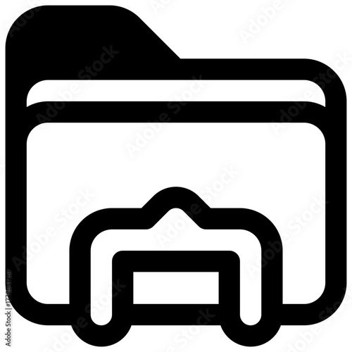 Documentation. Outlined stroke vector icon with black-filled details.