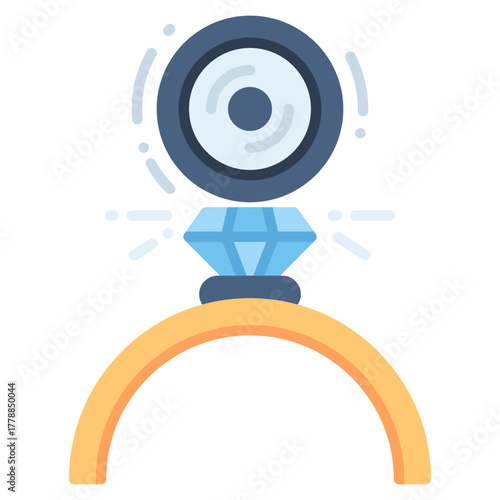 Abrasive Jewelry vector icon. Jewelry icon flat style. perfect use for logo, presentation, website, and more. modern icon design color style