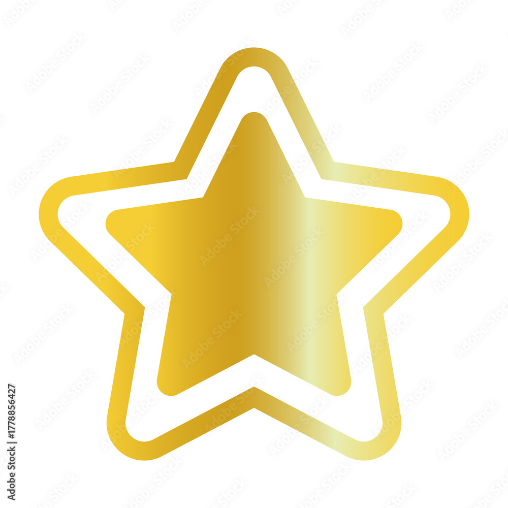 Obraz premium gold star pattern with transparent background for christmas or celebration themed design elements