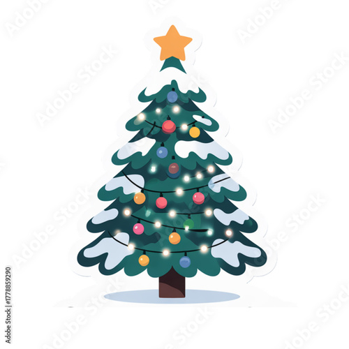 abstract christmas tree