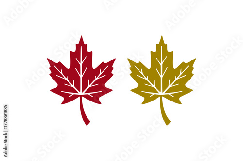 Abstract leaves. Vintage style 