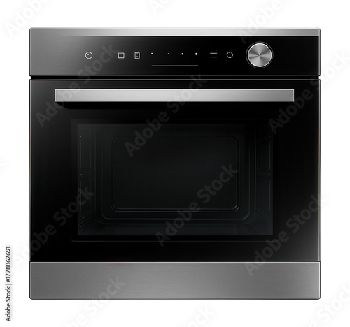 A built-in oven with microwave function for versatile cooking in modern apartments.