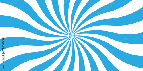 Vector sunray stripe background. Light sunburst glowing background. Sunburst pattern summer social banner. vector illustration pattern beam rays. Spiral radial striped backdrop design.	
