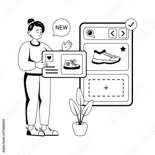 Take your hands on this amazing illustration of product listing