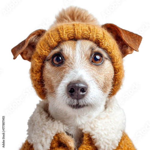 Dog wearing a hat