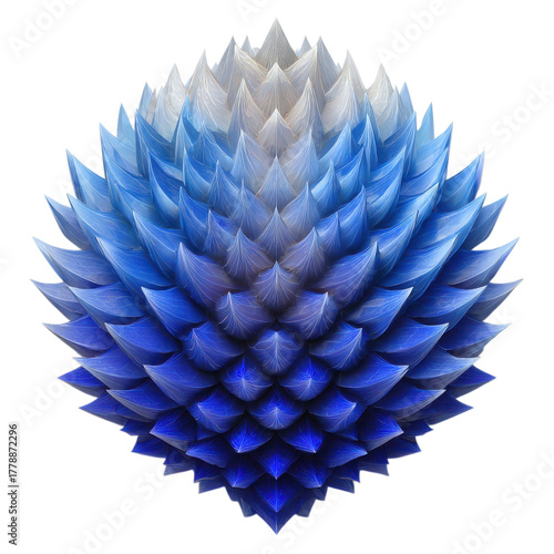 Blue layered pattern