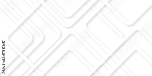 Abstract luxury geometric random lines triangle and square shape in white paper background. Modern seamless technology paper concept backdrop line white background.	