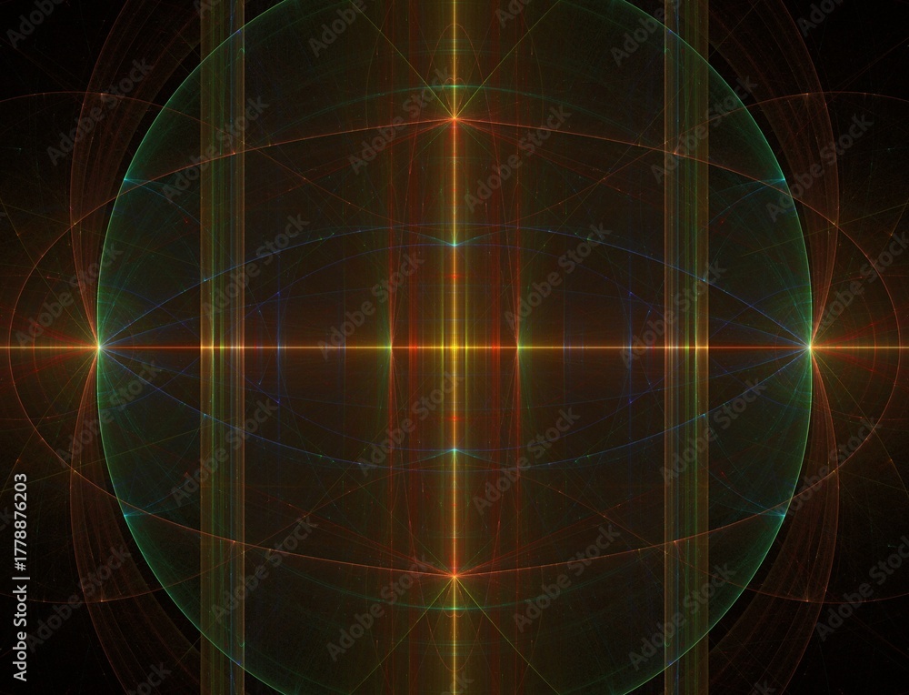 Naklejka premium Imaginatory fractal abstract background Image