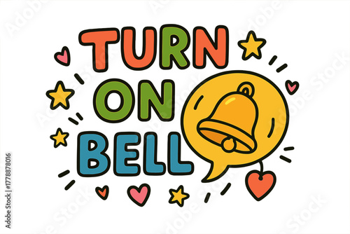 Social media interaction flat icon set. featuring notifications, bell, hearts, speech bubble, and stars.