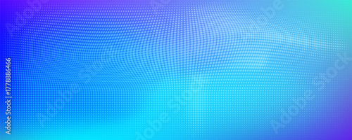 Blue halftone dot gradient background with smooth color transitions from deep blue to cyan. Modern and clean abstract design, perfect for digital, tech, . suit for bussines, banners