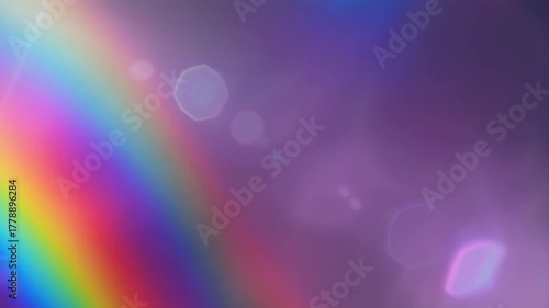 Spectral iridescent blurred neon, purple, blue, pink rays, light leaks, reflections, 
