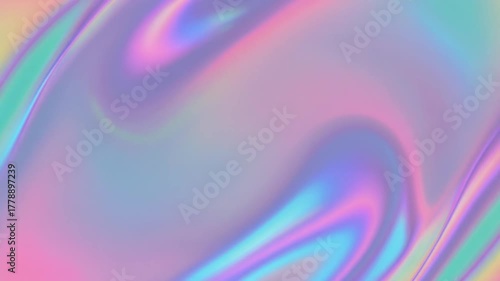 A holographic rainbow iridescent pastel purple pink teal blue colors abstract background 