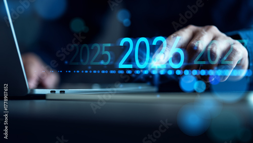 Obraz na plátně 2026 business planning: Annual review, goals, and strategy