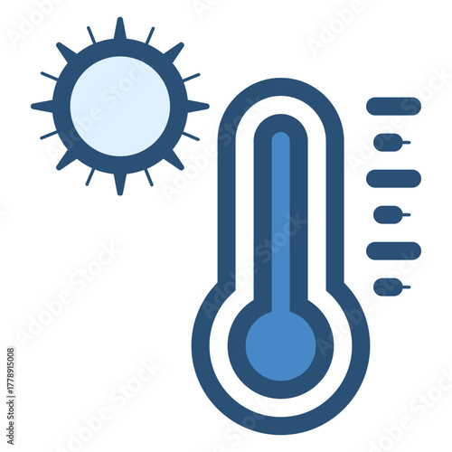 day temperature icon illustration