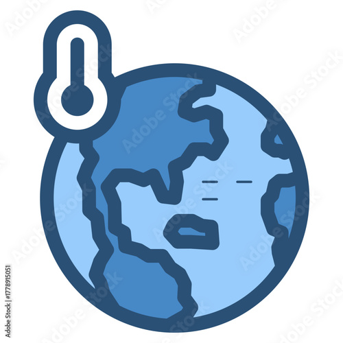 global warming icon illustration