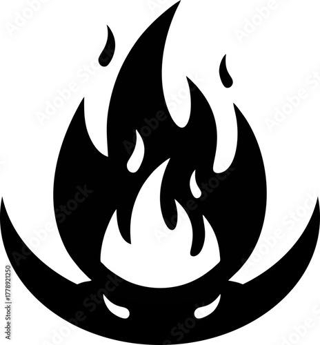 vector fire icon