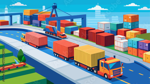 container cargo freight ship