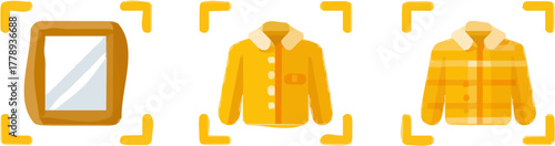 Vivid Fashion Display: Vibrant Clothes and Accessories