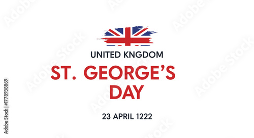 St Georges Day Celebration in United Kingdom Commemoration.