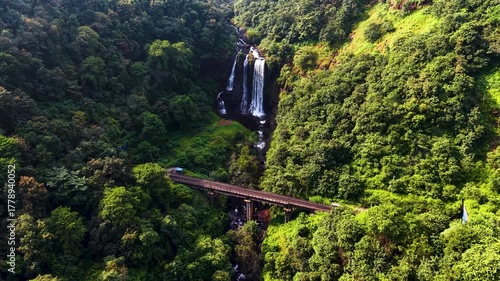 Ukshi waterfall near Ratnagiri, Maharashtra, India 