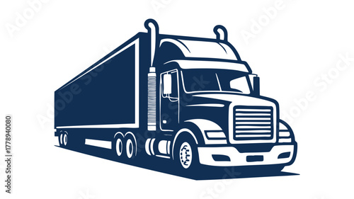 Freight truck cargo logistics icon