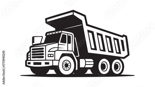 Dump truck vector illustration
