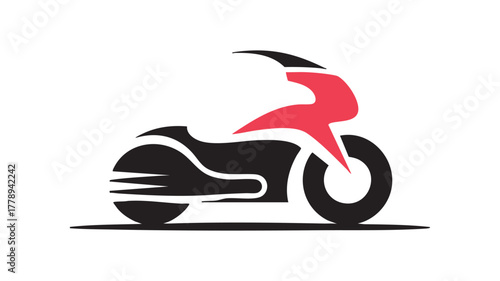 Sport motorcycle minimalist icon