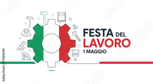 Italian Labor Day Celebration with Gear and Tools.