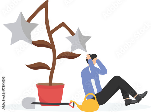 mistake speculation in stock market, cryptocurrency or other assets concept.

