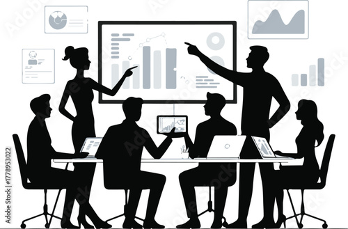 A clean and modern business illustration vector