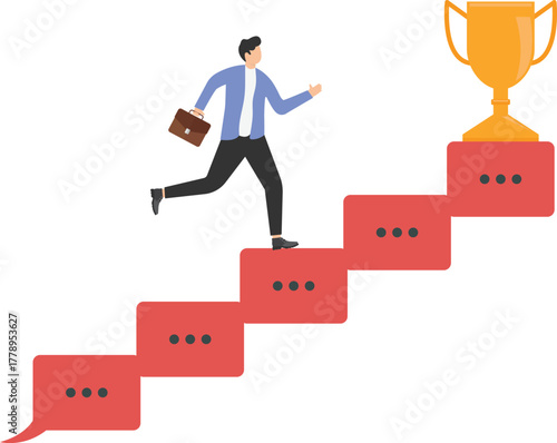 Step-by-step thinking for success, systematic planning for career progress,
