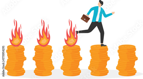 loss money from financial crisis or wrong speculation of trading concept.

