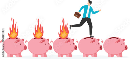 loss money from financial crisis or wrong speculation of trading concept.
