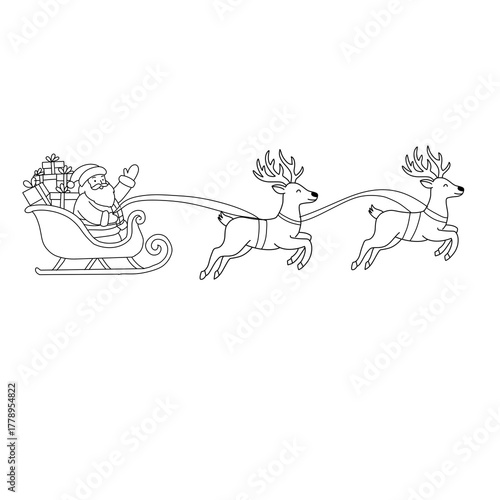 christmas card with deer