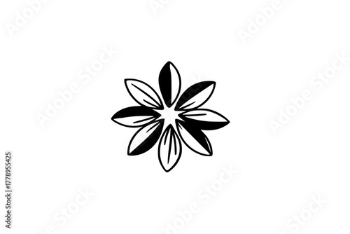 Elegant Ash Peony Petals Arrangement | Clean, isolated vector art for creative projects.