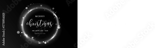 Φωτογραφία elegant wreath with glowing lights, celebratory circular adornment with luminous