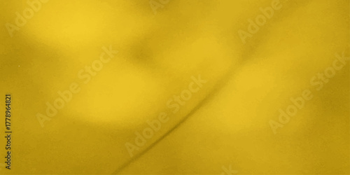 Abstract textured background of golden yellow fabric with subtle shadows and folds