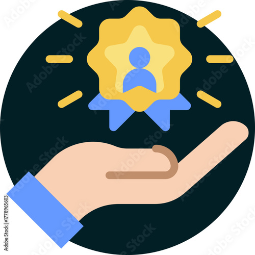 Loyal customer icon isolated on white background. vector illustration icon for business to consumer